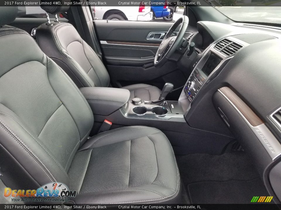 2017 Ford Explorer Limited 4WD Ingot Silver / Ebony Black Photo #13