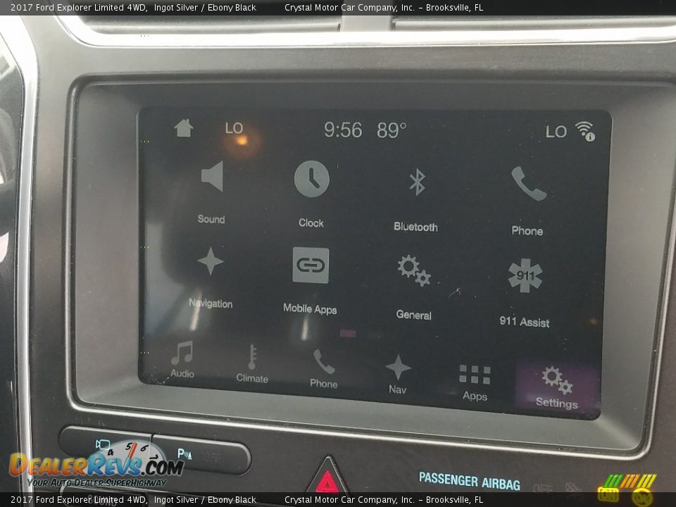 2017 Ford Explorer Limited 4WD Ingot Silver / Ebony Black Photo #16