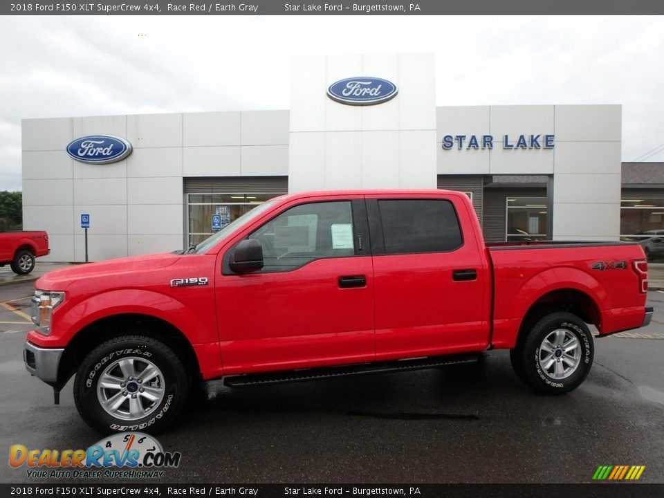 2018 Ford F150 XLT SuperCrew 4x4 Race Red / Earth Gray Photo #1
