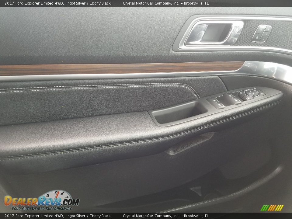2017 Ford Explorer Limited 4WD Ingot Silver / Ebony Black Photo #18