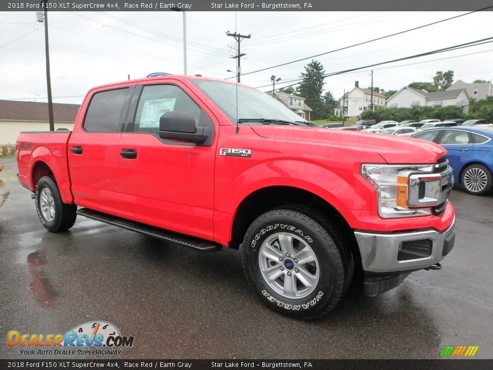 2018 Ford F150 XLT SuperCrew 4x4 Race Red / Earth Gray Photo #3