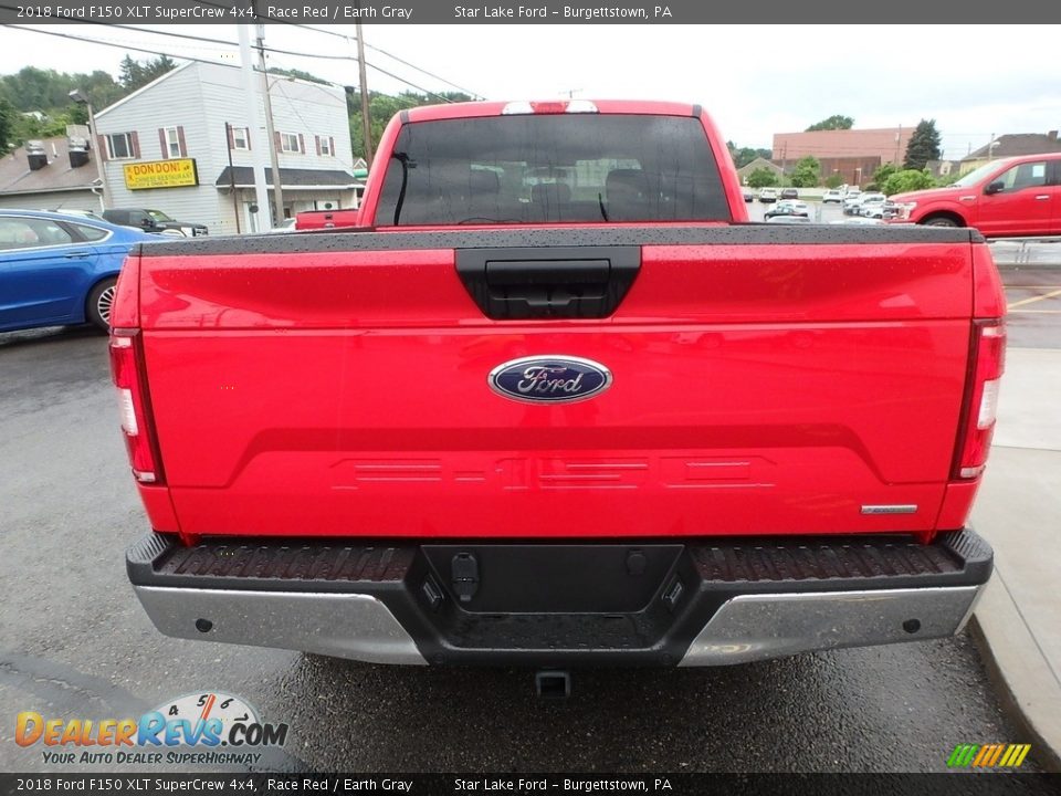 2018 Ford F150 XLT SuperCrew 4x4 Race Red / Earth Gray Photo #6