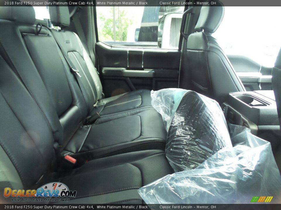 2018 Ford F250 Super Duty Platinum Crew Cab 4x4 White Platinum Metallic / Black Photo #6
