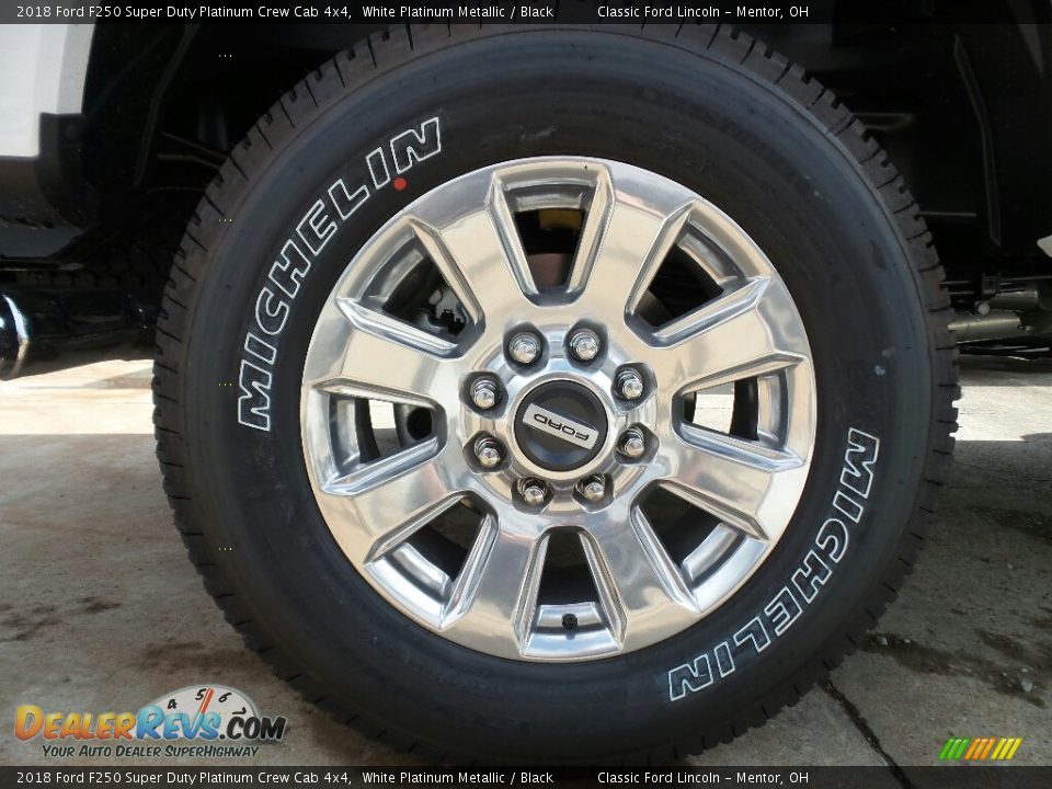 2018 Ford F250 Super Duty Platinum Crew Cab 4x4 White Platinum Metallic / Black Photo #7