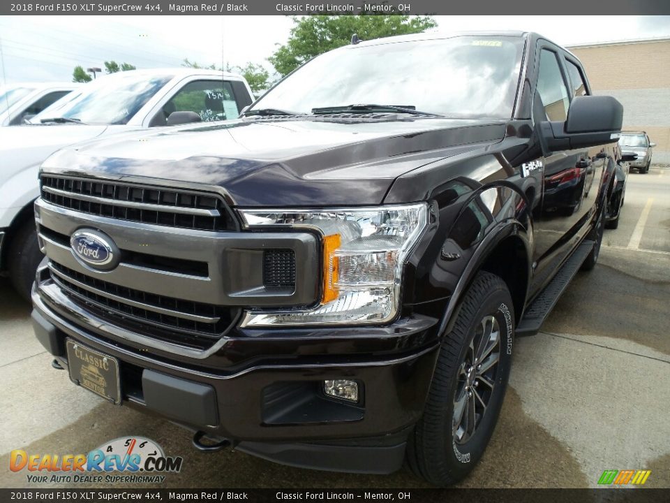 2018 Ford F150 XLT SuperCrew 4x4 Magma Red / Black Photo #1
