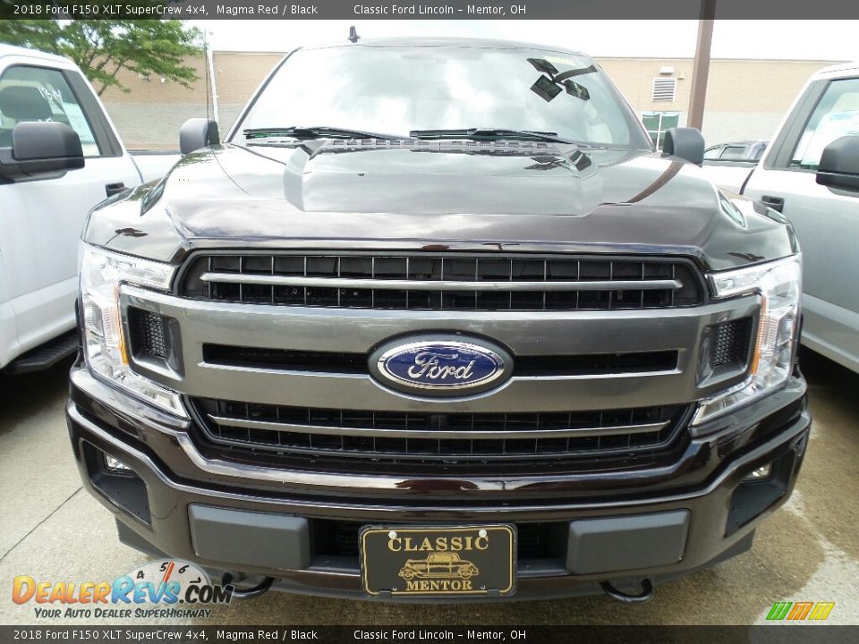2018 Ford F150 XLT SuperCrew 4x4 Magma Red / Black Photo #2