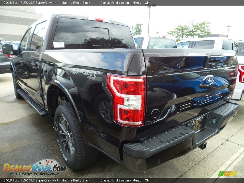 2018 Ford F150 XLT SuperCrew 4x4 Magma Red / Black Photo #3