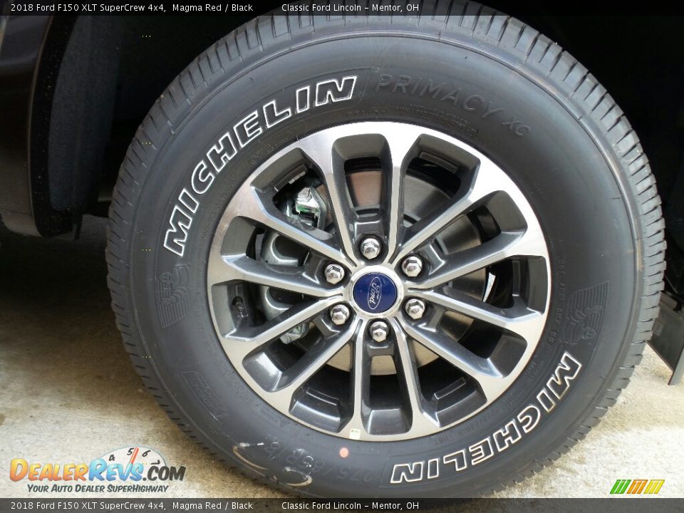 2018 Ford F150 XLT SuperCrew 4x4 Magma Red / Black Photo #6