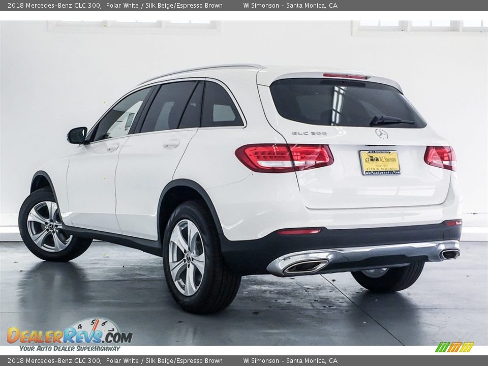 2018 Mercedes-Benz GLC 300 Polar White / Silk Beige/Espresso Brown Photo #3