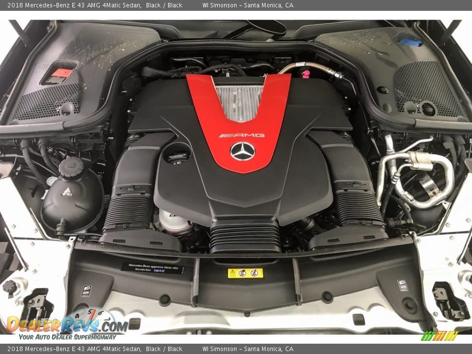 2018 Mercedes-Benz E 43 AMG 4Matic Sedan 3.0 Liter Turbocharged DOHC 24-Valve VVT V6 Engine Photo #8