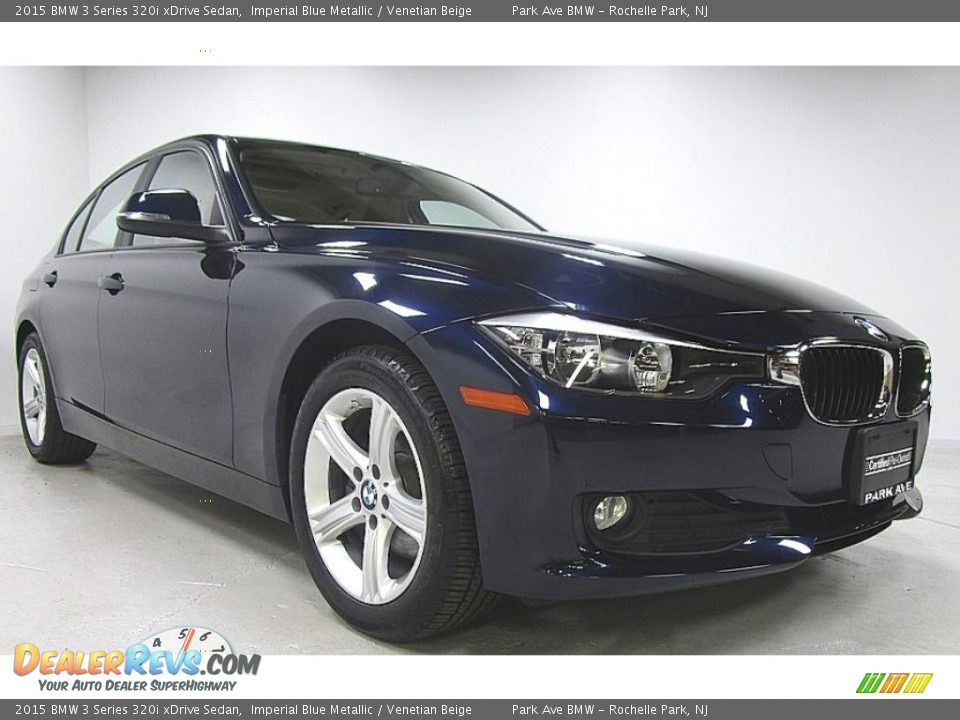 2015 BMW 3 Series 320i xDrive Sedan Imperial Blue Metallic / Venetian Beige Photo #7