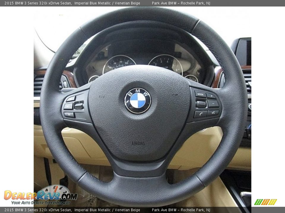 2015 BMW 3 Series 320i xDrive Sedan Imperial Blue Metallic / Venetian Beige Photo #26