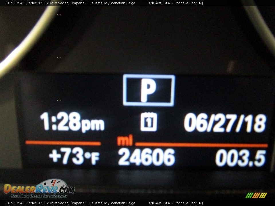 2015 BMW 3 Series 320i xDrive Sedan Imperial Blue Metallic / Venetian Beige Photo #27