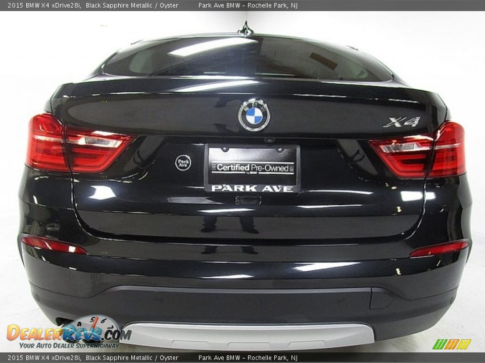 2015 BMW X4 xDrive28i Black Sapphire Metallic / Oyster Photo #4