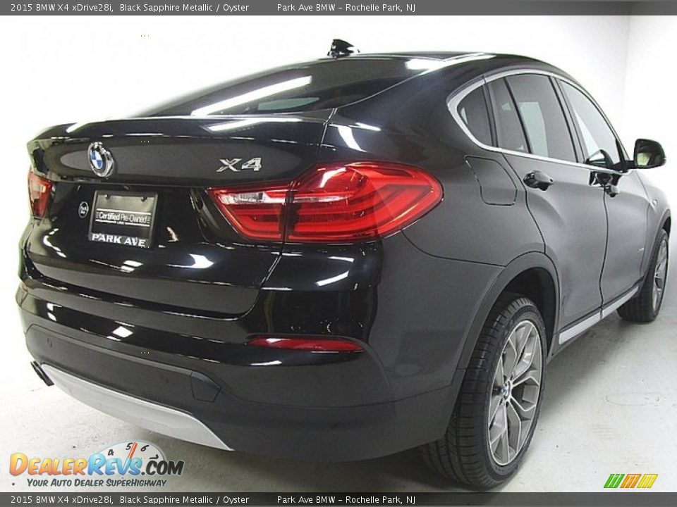 2015 BMW X4 xDrive28i Black Sapphire Metallic / Oyster Photo #5