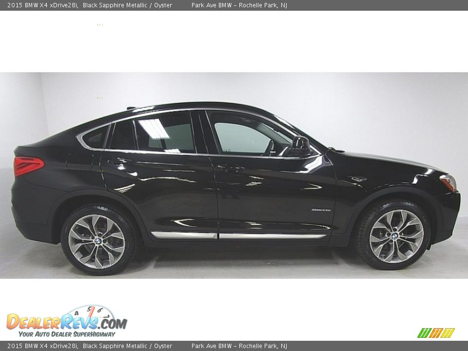 2015 BMW X4 xDrive28i Black Sapphire Metallic / Oyster Photo #6