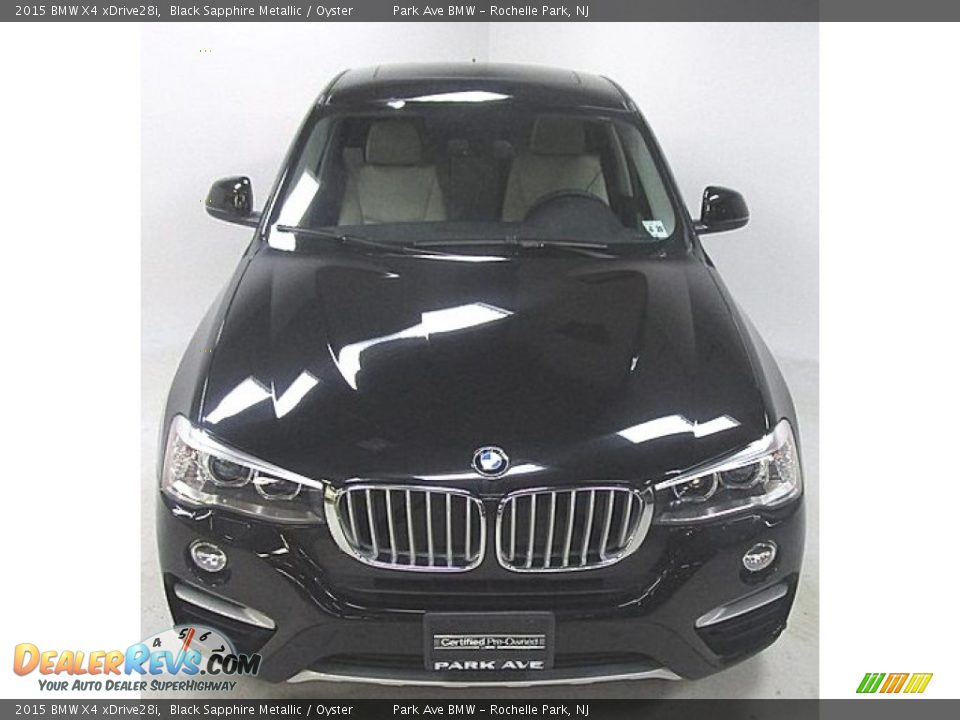 2015 BMW X4 xDrive28i Black Sapphire Metallic / Oyster Photo #8