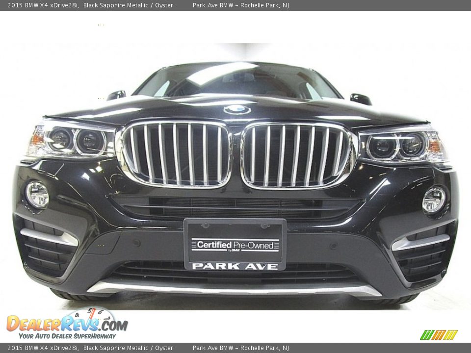 2015 BMW X4 xDrive28i Black Sapphire Metallic / Oyster Photo #9