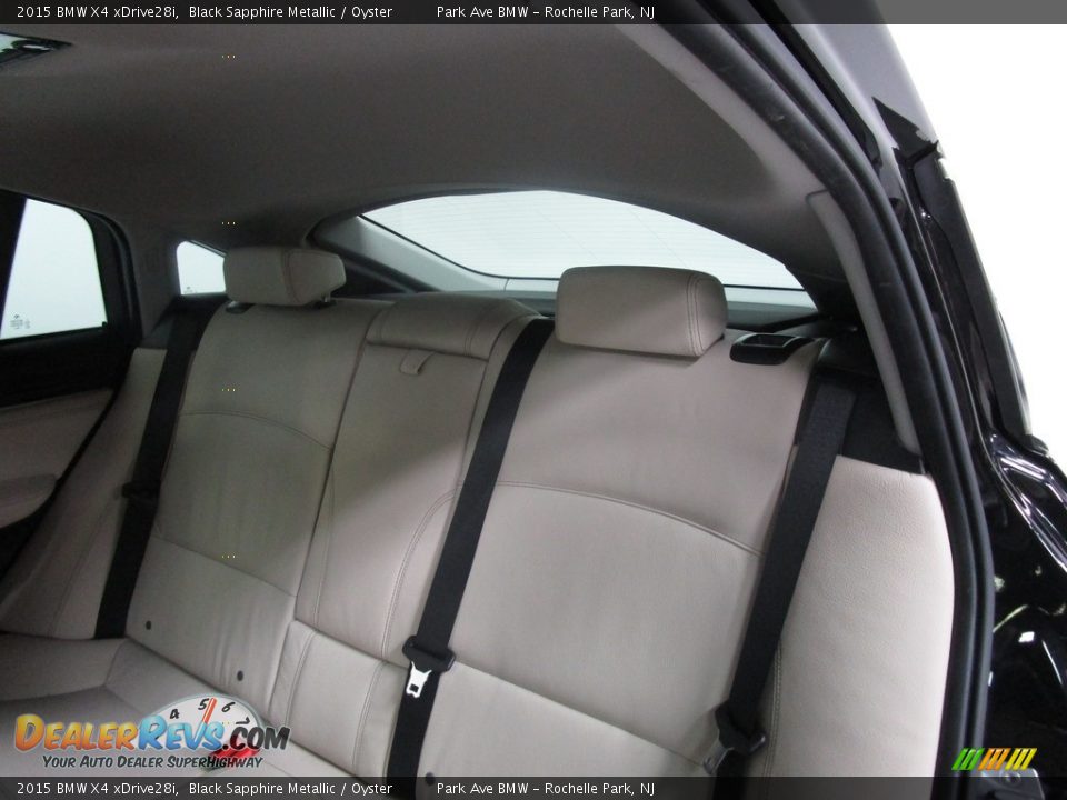 2015 BMW X4 xDrive28i Black Sapphire Metallic / Oyster Photo #14