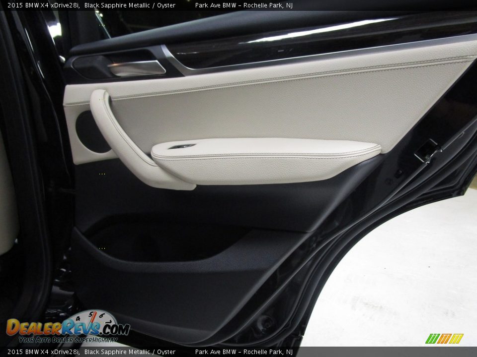 2015 BMW X4 xDrive28i Black Sapphire Metallic / Oyster Photo #19