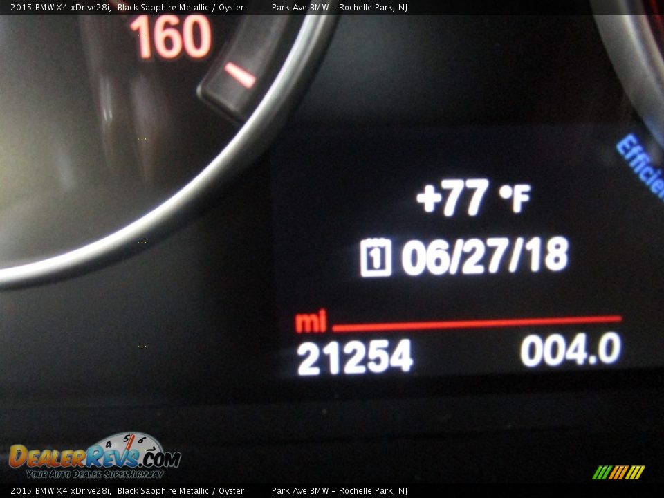 2015 BMW X4 xDrive28i Black Sapphire Metallic / Oyster Photo #27