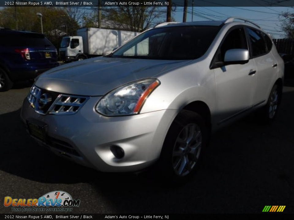 2012 Nissan Rogue S AWD Brilliant Silver / Black Photo #1