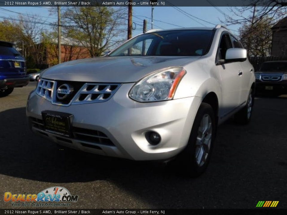 2012 Nissan Rogue S AWD Brilliant Silver / Black Photo #2