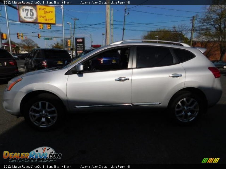2012 Nissan Rogue S AWD Brilliant Silver / Black Photo #3