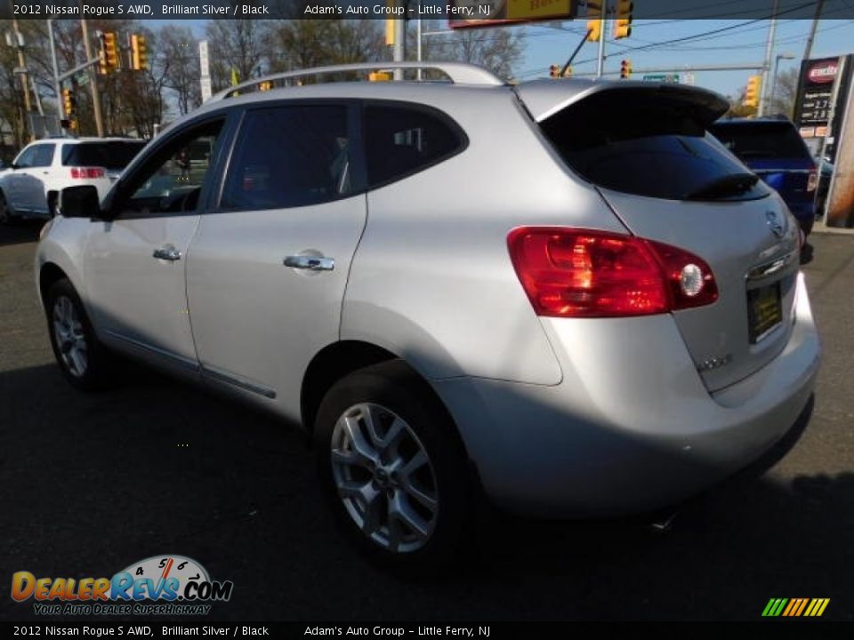 2012 Nissan Rogue S AWD Brilliant Silver / Black Photo #4