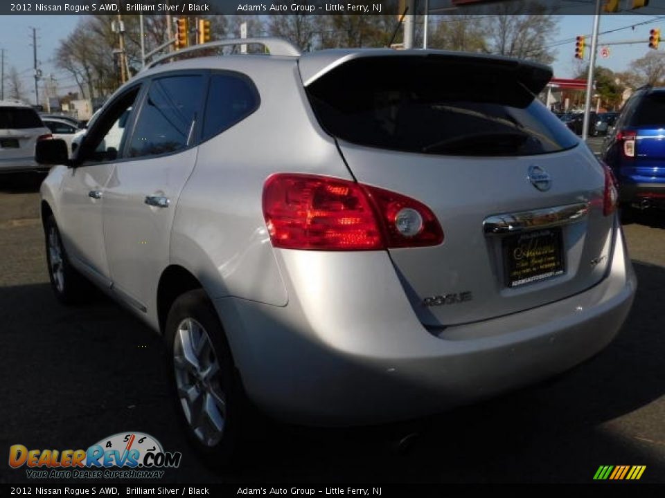 2012 Nissan Rogue S AWD Brilliant Silver / Black Photo #5