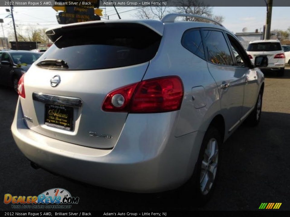 2012 Nissan Rogue S AWD Brilliant Silver / Black Photo #7