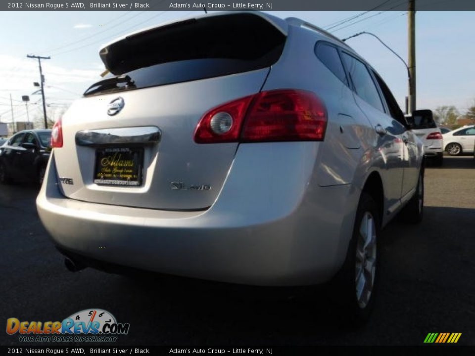 2012 Nissan Rogue S AWD Brilliant Silver / Black Photo #8