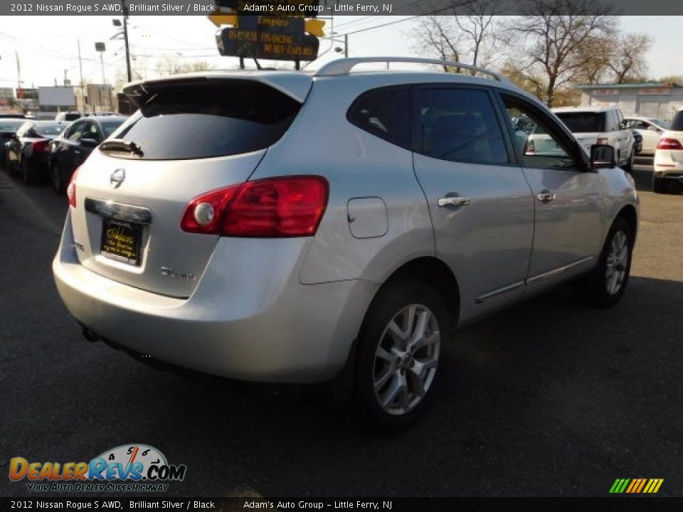 2012 Nissan Rogue S AWD Brilliant Silver / Black Photo #9