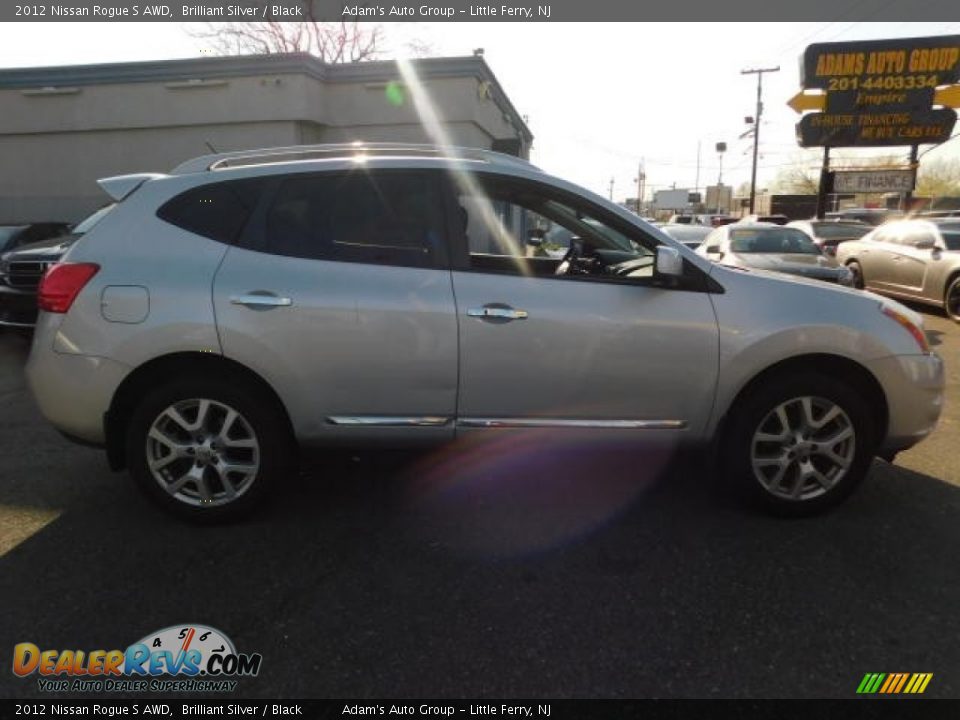 2012 Nissan Rogue S AWD Brilliant Silver / Black Photo #10