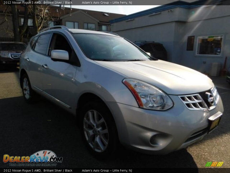 2012 Nissan Rogue S AWD Brilliant Silver / Black Photo #11