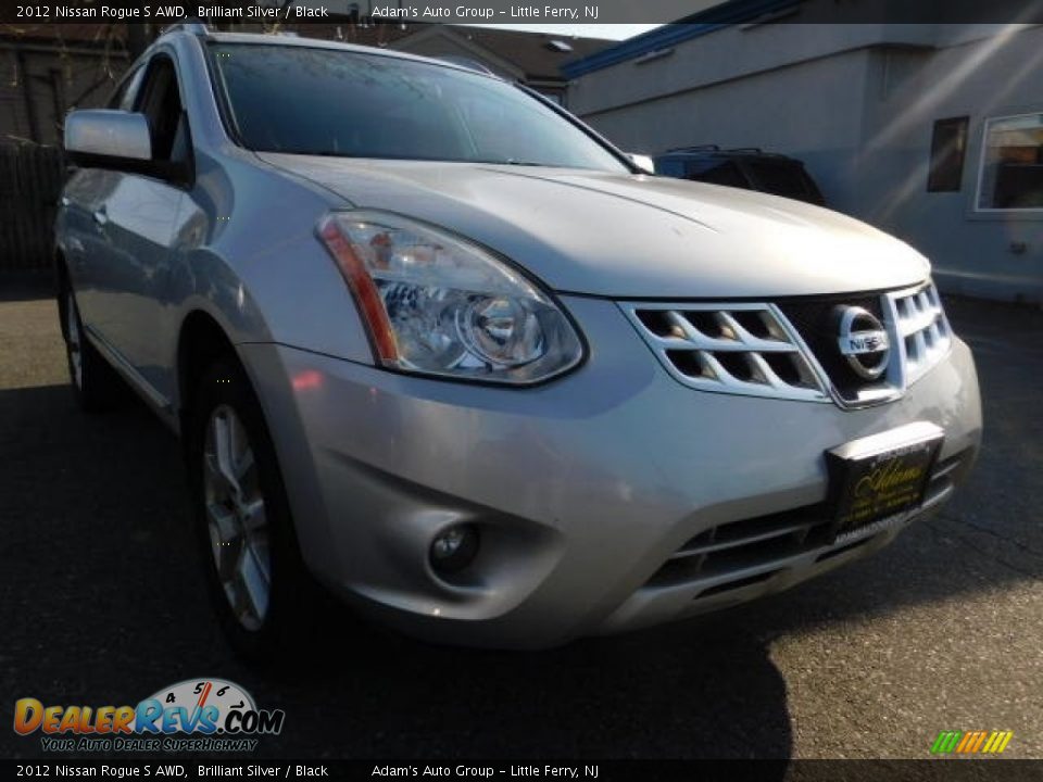 2012 Nissan Rogue S AWD Brilliant Silver / Black Photo #12