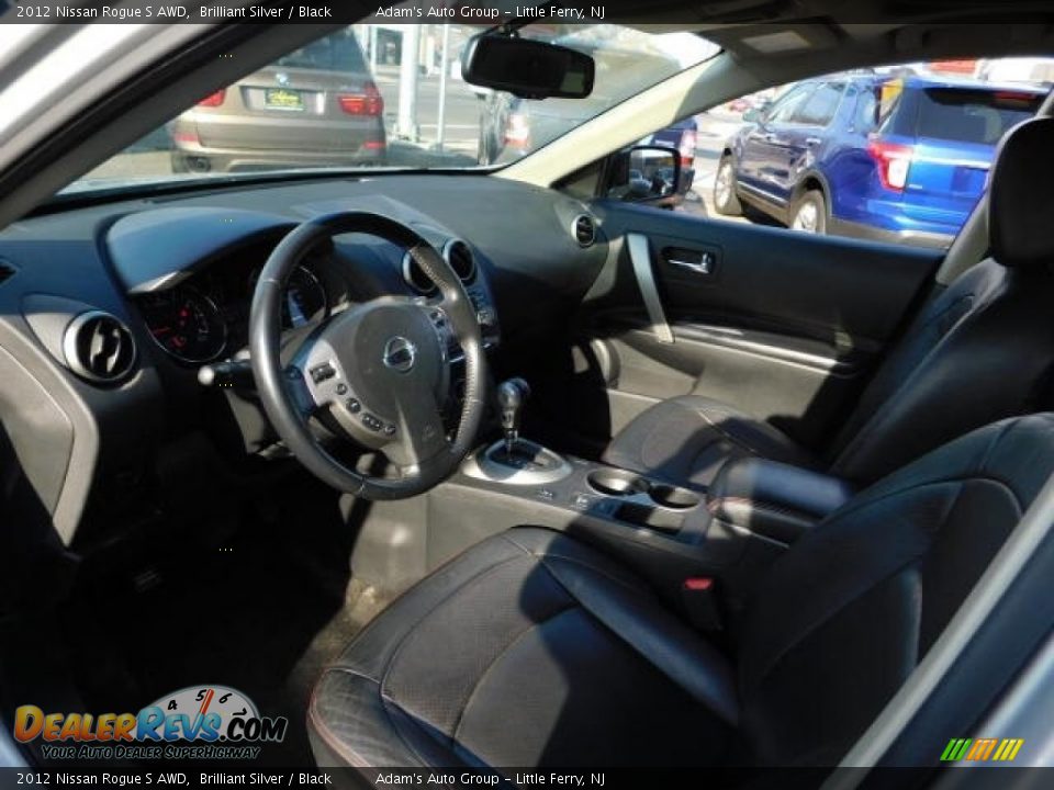 2012 Nissan Rogue S AWD Brilliant Silver / Black Photo #15