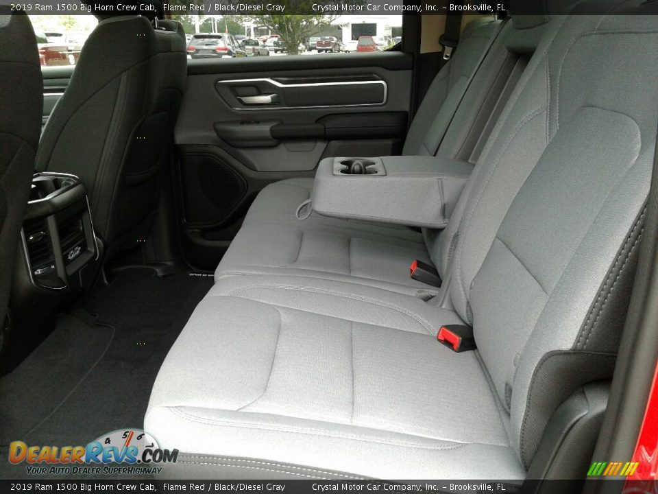 Rear Seat of 2019 Ram 1500 Big Horn Crew Cab Photo #10