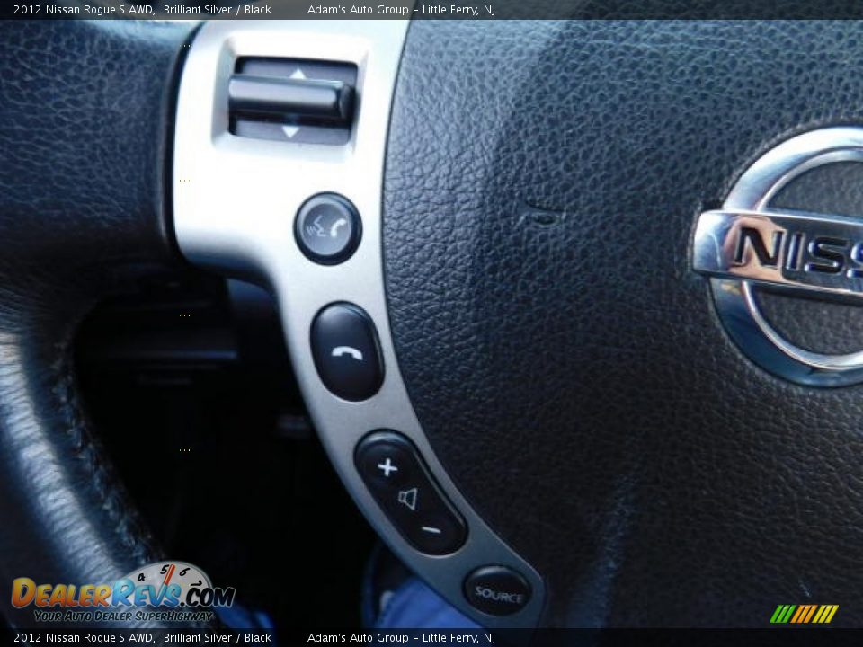 2012 Nissan Rogue S AWD Brilliant Silver / Black Photo #36