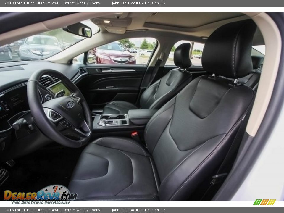 Front Seat of 2018 Ford Fusion Titanium AWD Photo #19