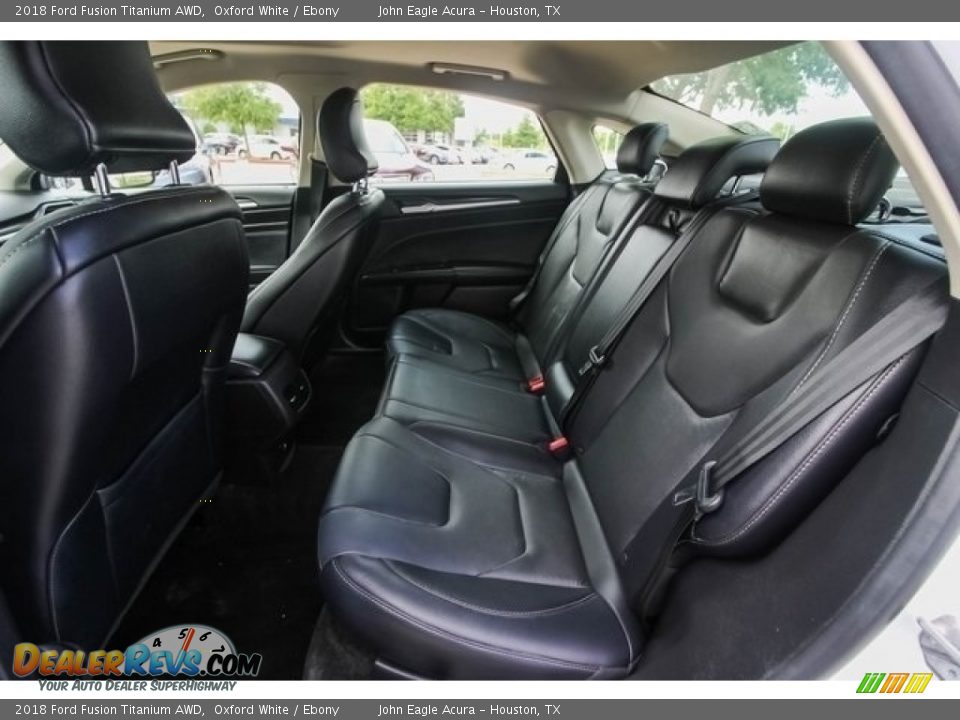 Rear Seat of 2018 Ford Fusion Titanium AWD Photo #21