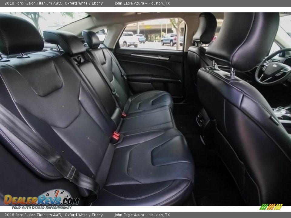 Rear Seat of 2018 Ford Fusion Titanium AWD Photo #24