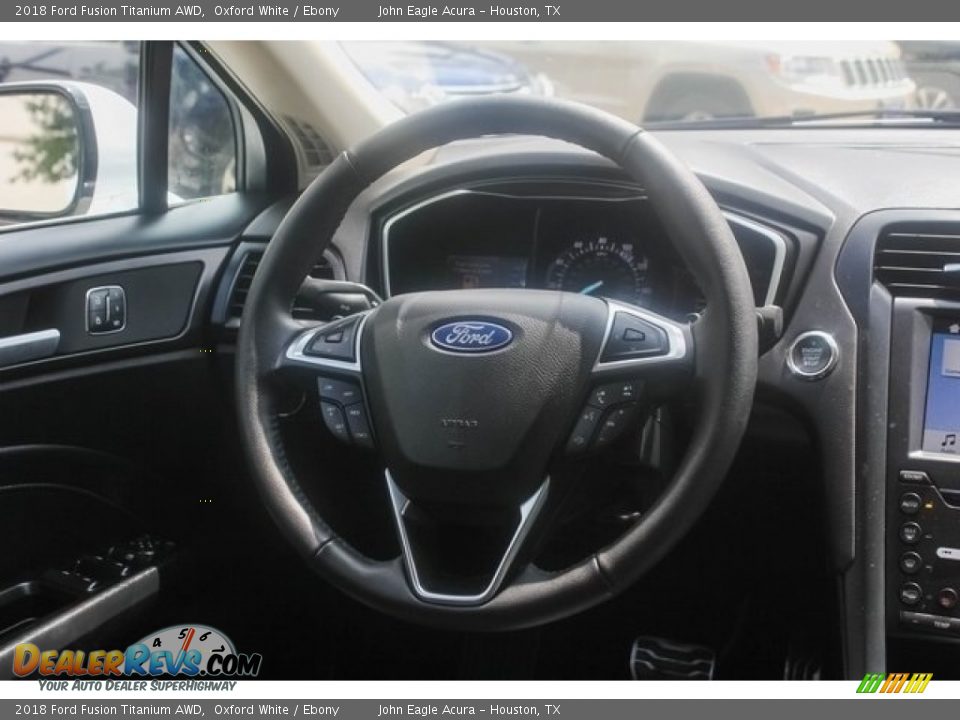2018 Ford Fusion Titanium AWD Steering Wheel Photo #28