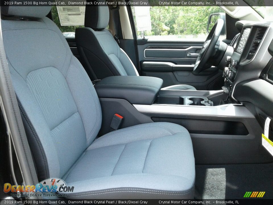 Front Seat of 2019 Ram 1500 Big Horn Quad Cab Photo #12