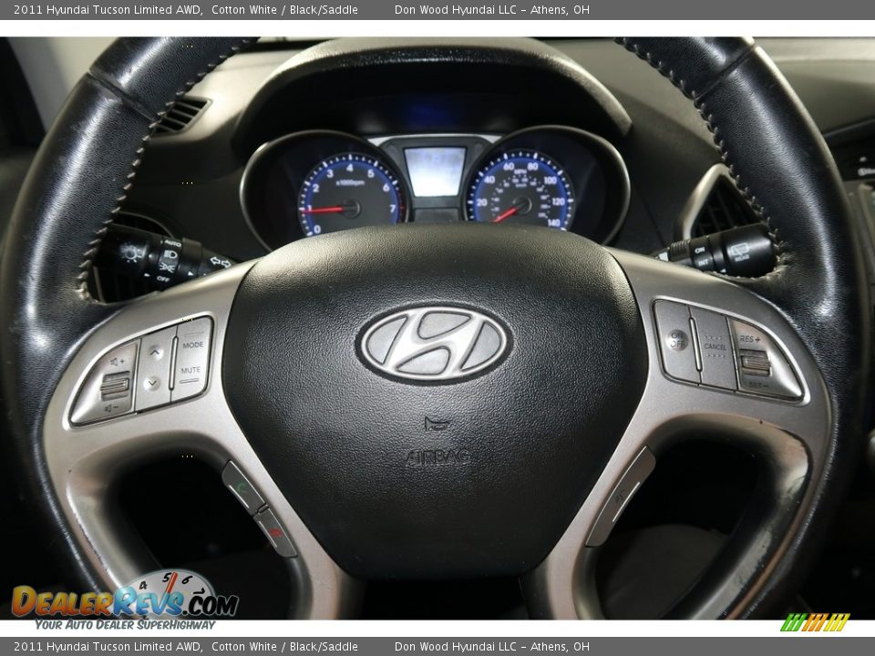 2011 Hyundai Tucson Limited AWD Cotton White / Black/Saddle Photo #18