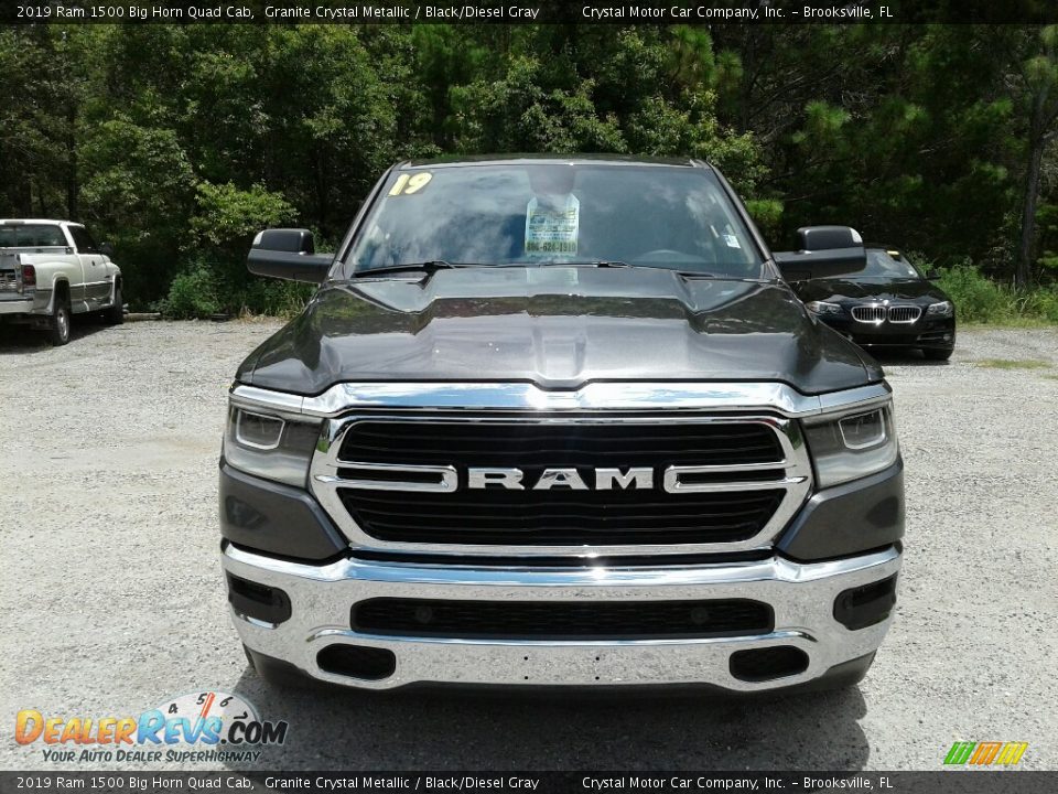 2019 Ram 1500 Big Horn Quad Cab Granite Crystal Metallic / Black/Diesel Gray Photo #8
