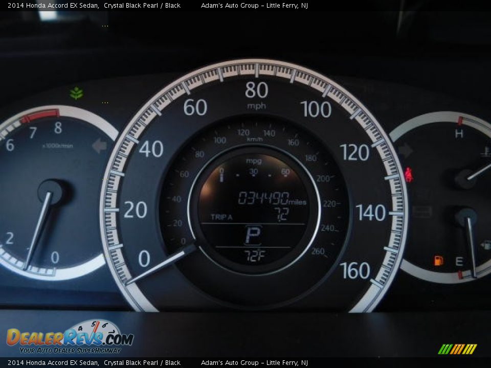2014 Honda Accord EX Sedan Crystal Black Pearl / Black Photo #36