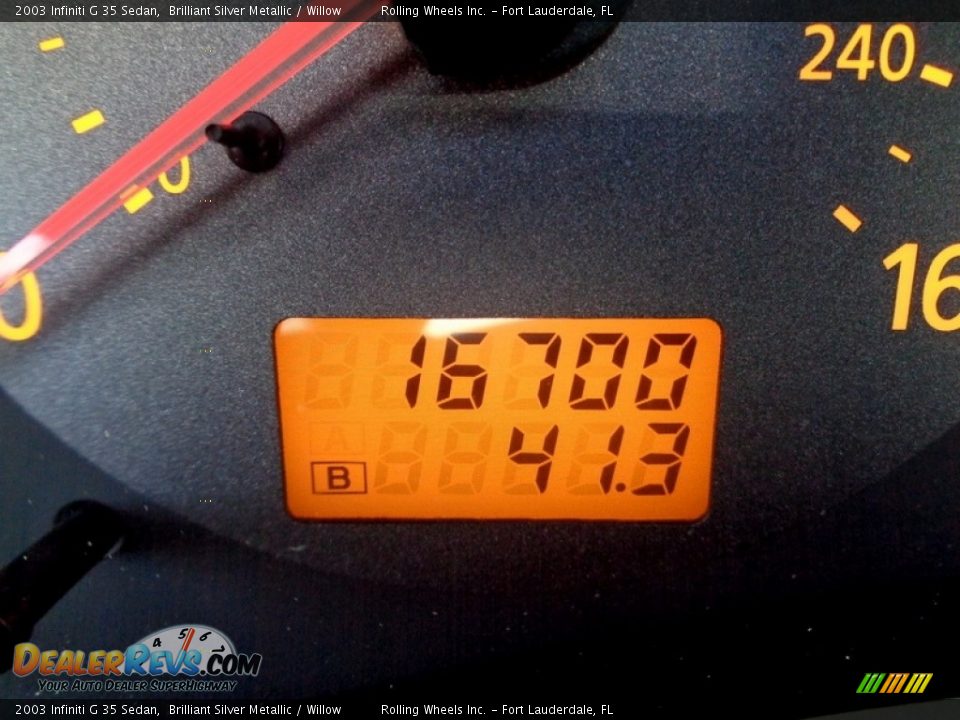 2003 Infiniti G 35 Sedan Brilliant Silver Metallic / Willow Photo #2