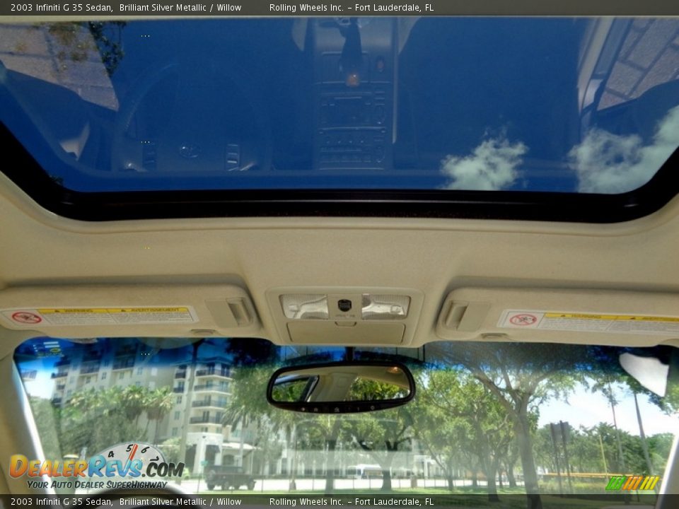 2003 Infiniti G 35 Sedan Brilliant Silver Metallic / Willow Photo #4