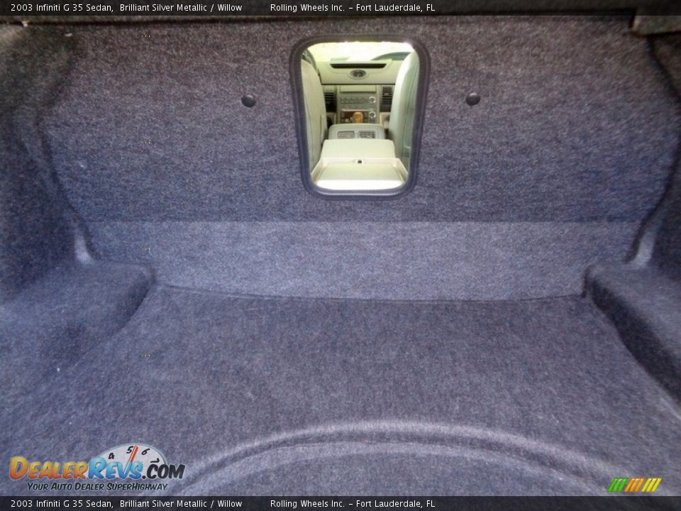 2003 Infiniti G 35 Sedan Brilliant Silver Metallic / Willow Photo #12